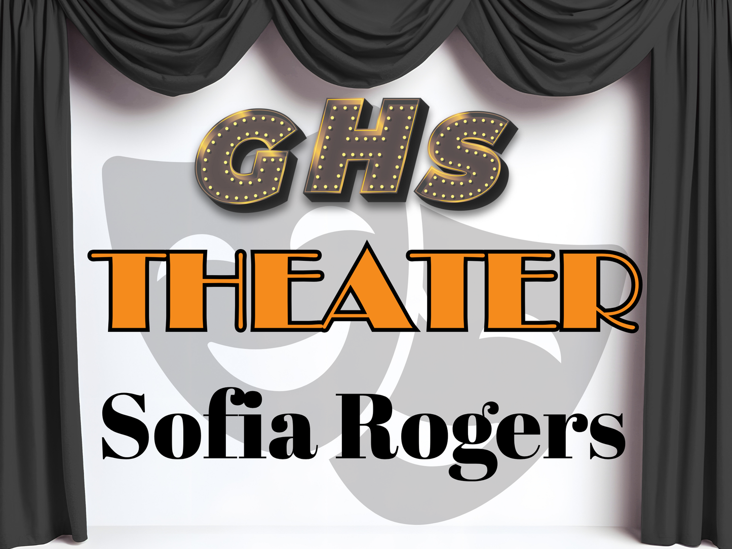 Drama Department Yard Sign