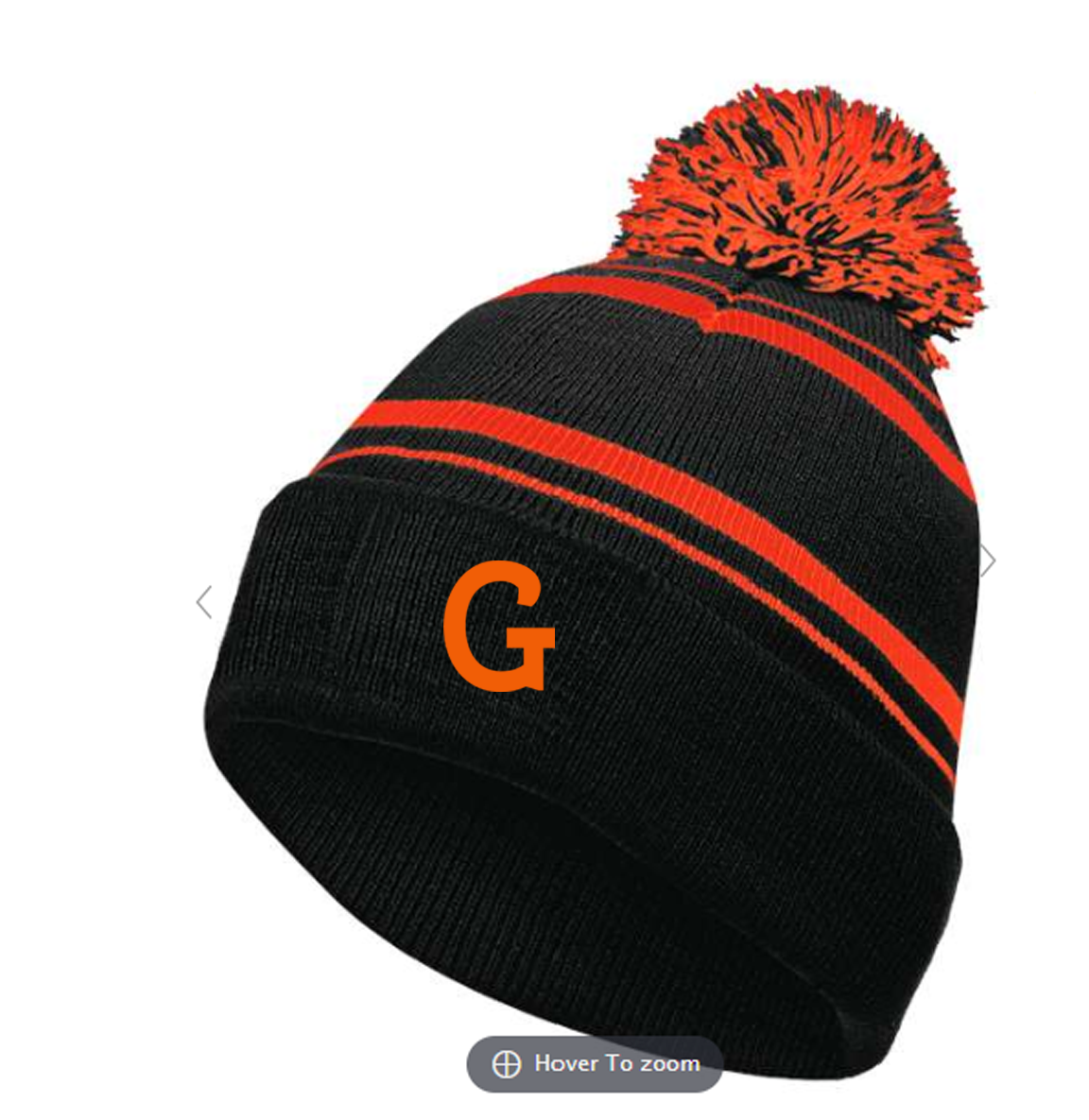 Gibsonburg Youth Football Orange/Black Beanie