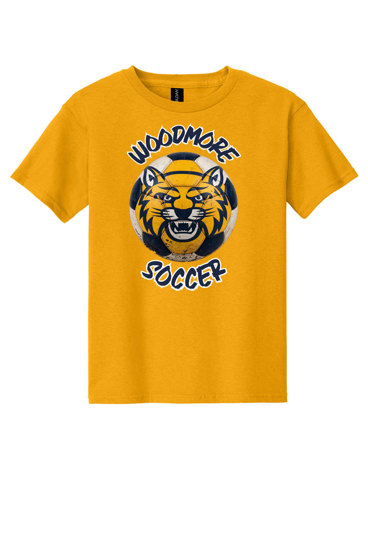 Woodmore Soccer Ball Design on T-Shirts