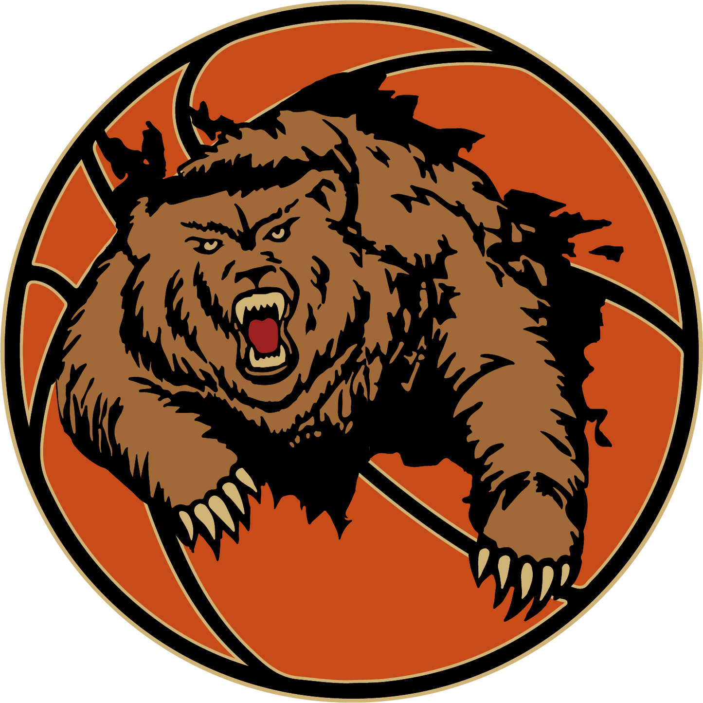 Gibsonburg Vintage Bear and Basketball