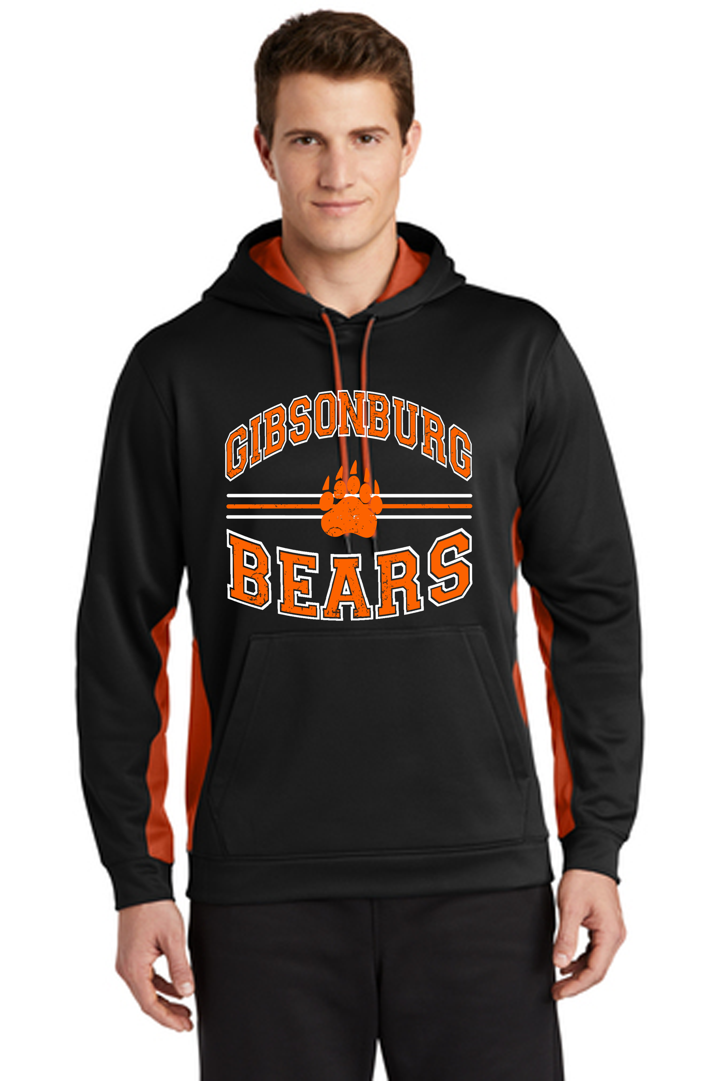 Gibsonburg Bears Faded Polyester Sweatshirt