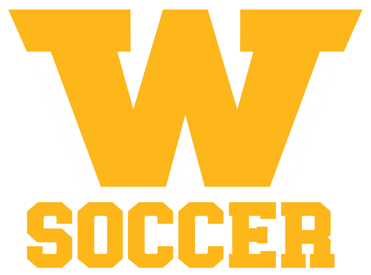 W SOCCER Car Window Decal