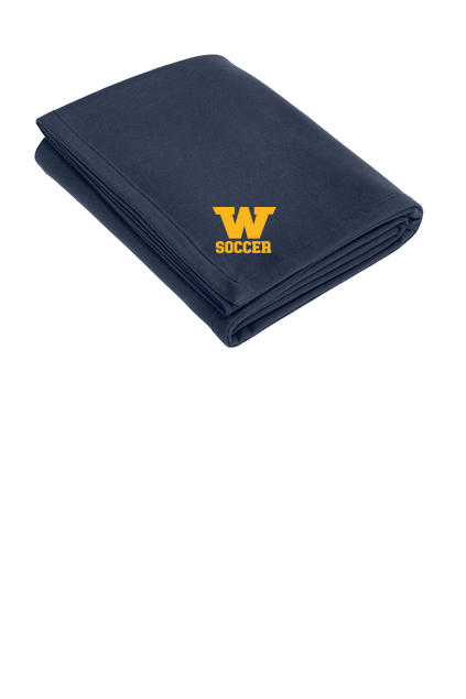 W Soccer Blanket
