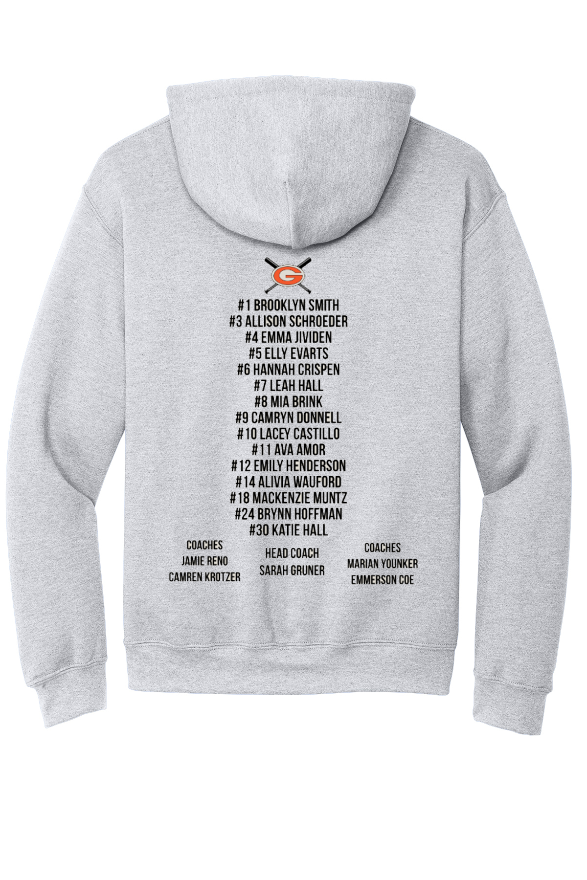 Gibsonburg Softball Champion Hooded Sweatshirt