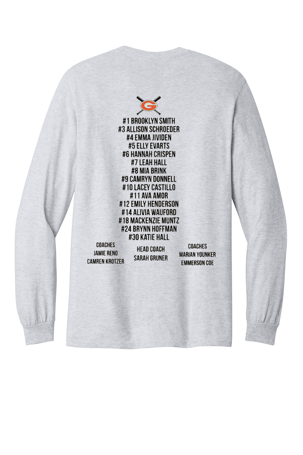 Gibsonburg Softball Champion Long Sleeve