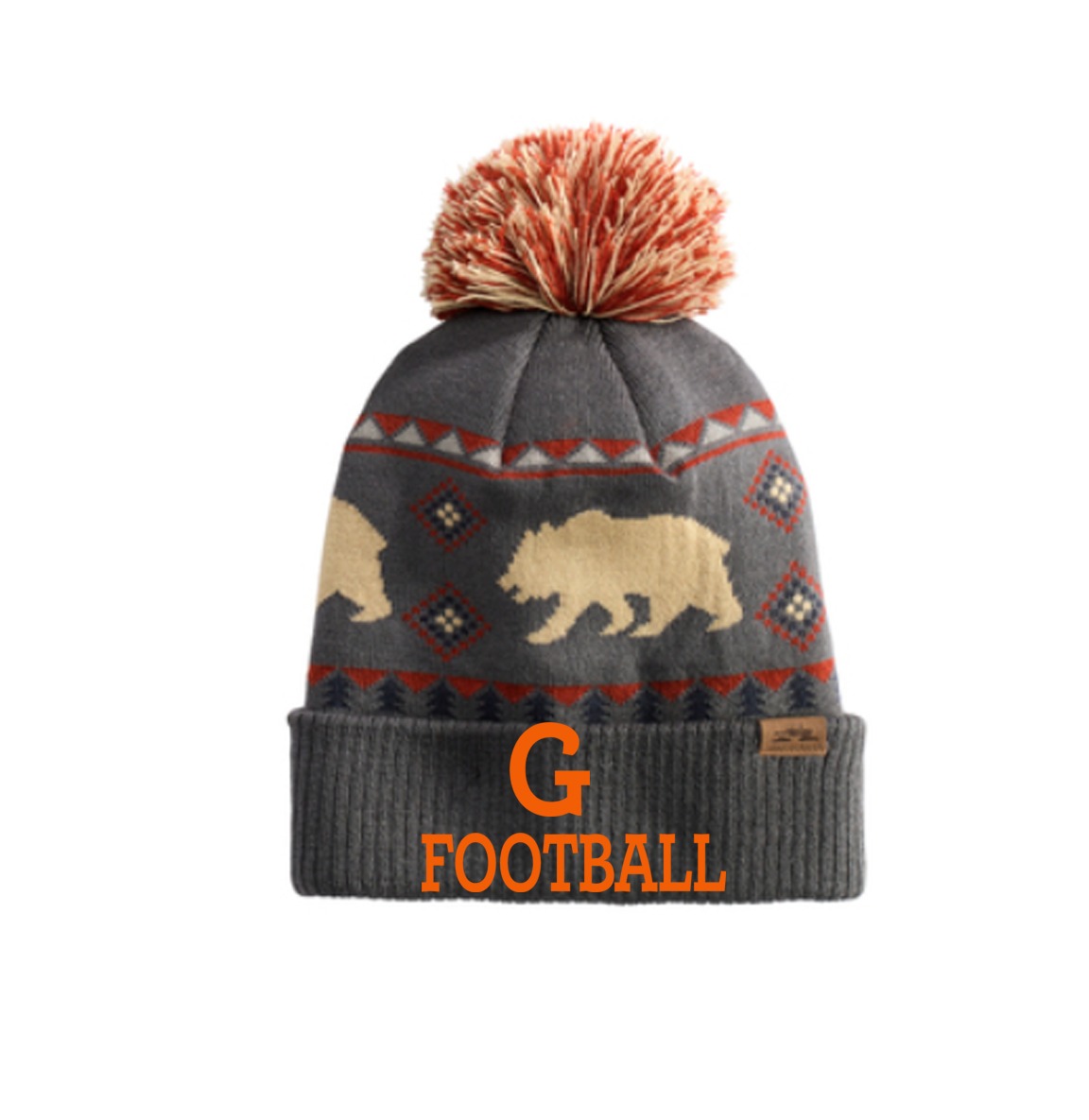 Gibsonburg Youth Football Bear Pom Beanie