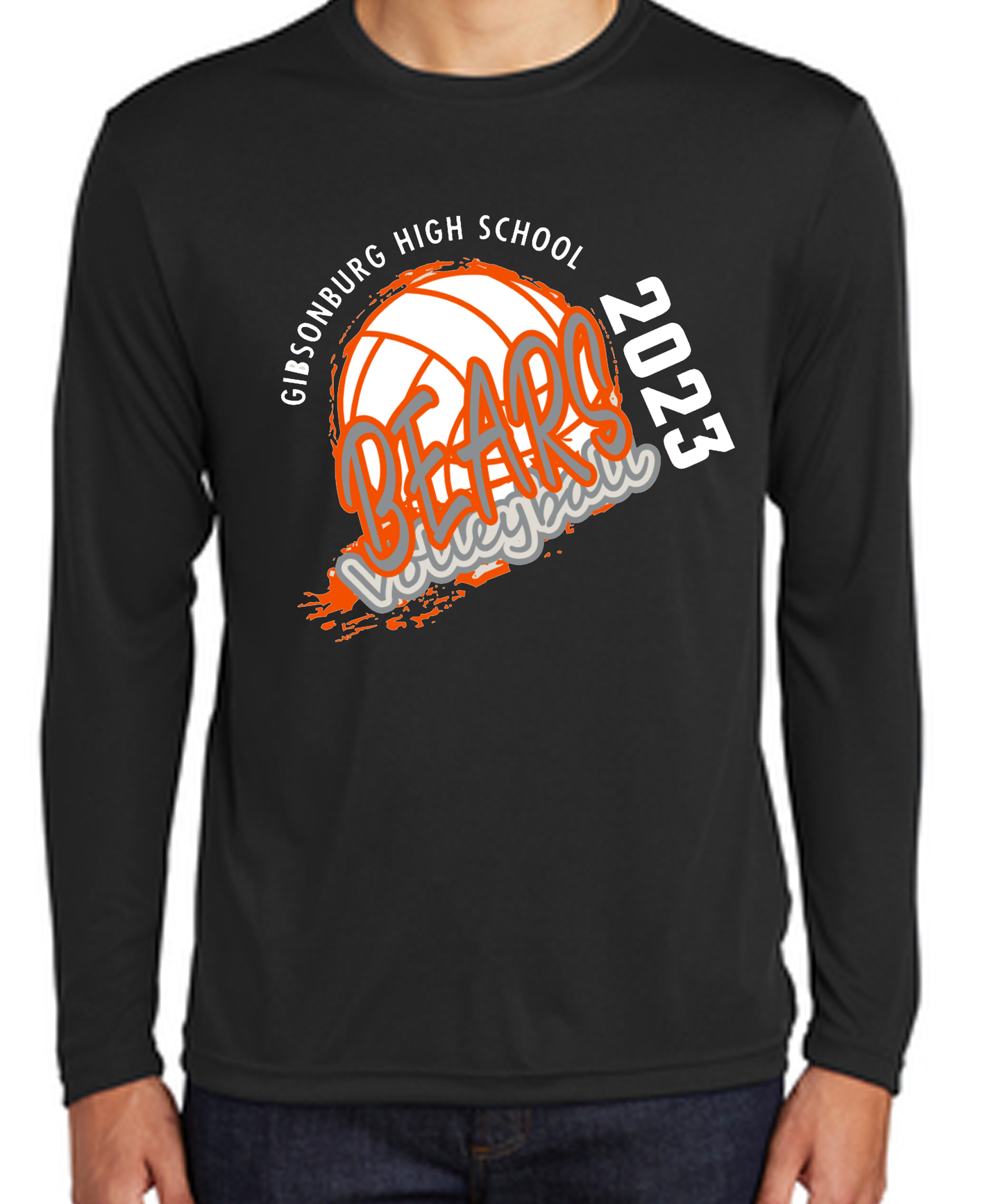 Gibsonburg Varsity Volleyball ADULT Long Sleeve Shirt