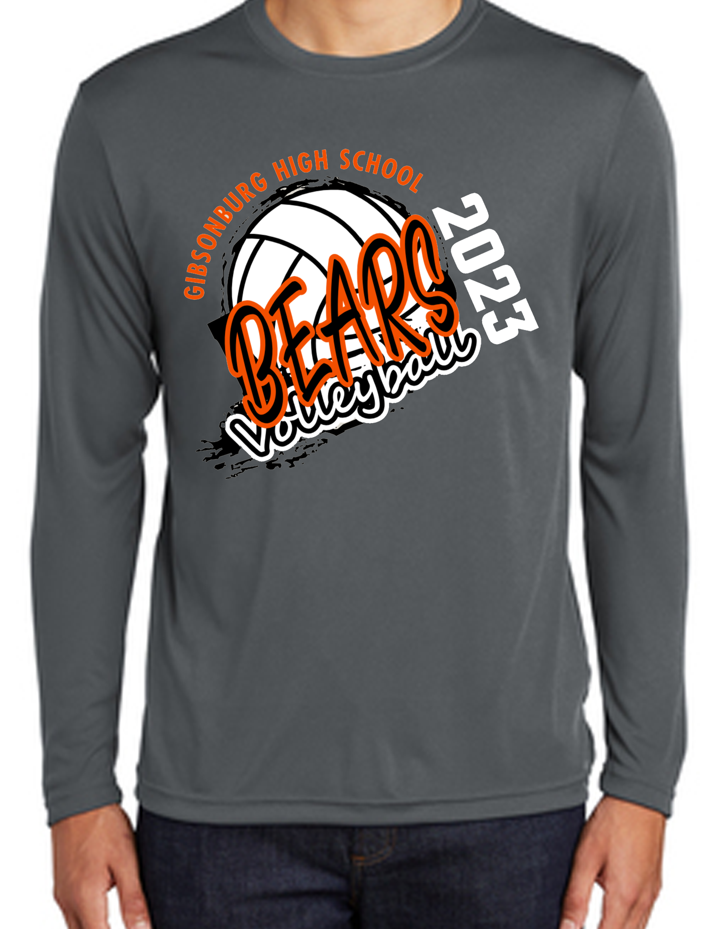 Gibsonburg Varsity Volleyball ADULT Long Sleeve Shirt