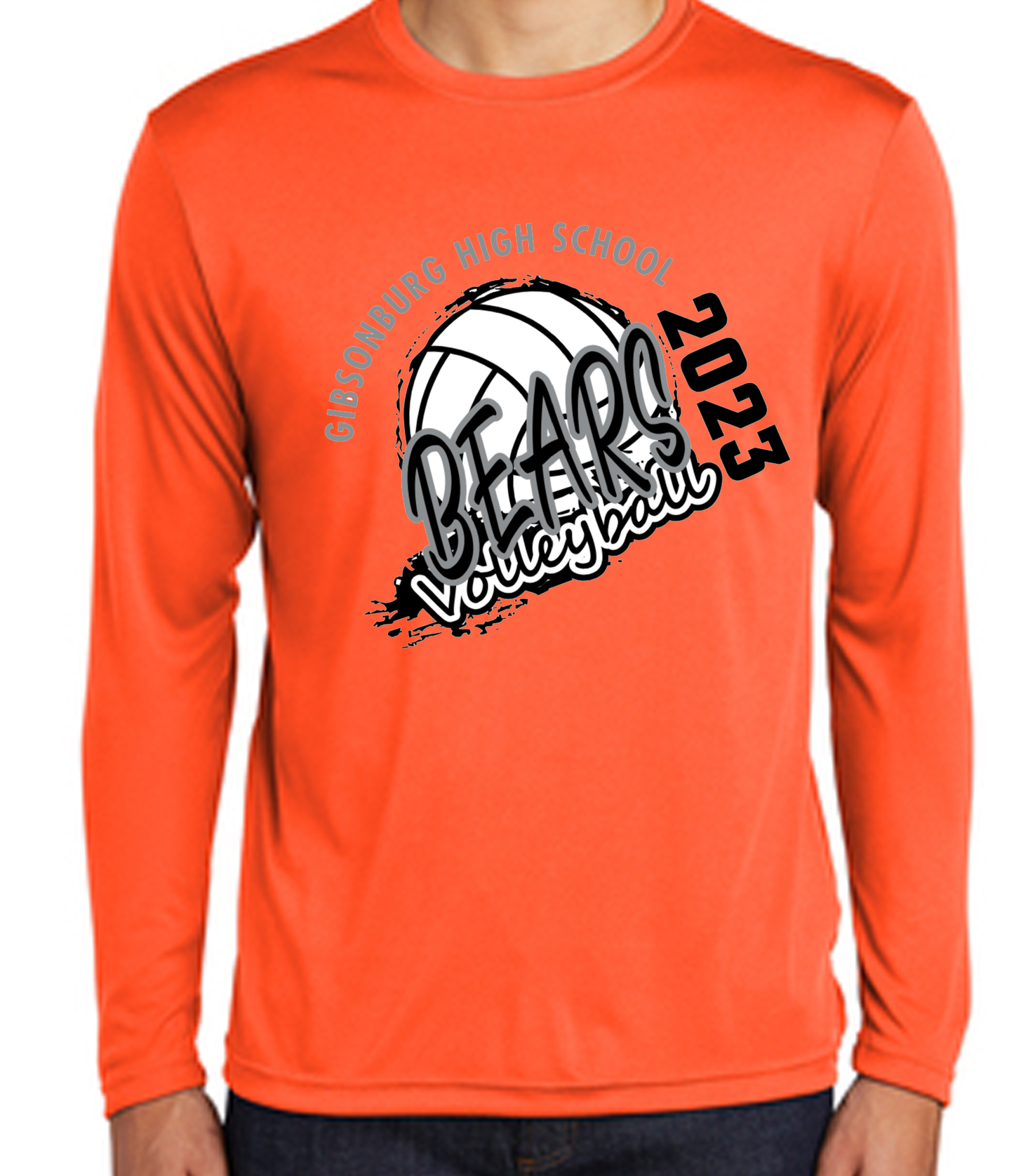 Gibsonburg Varsity Volleyball ADULT Long Sleeve Shirt