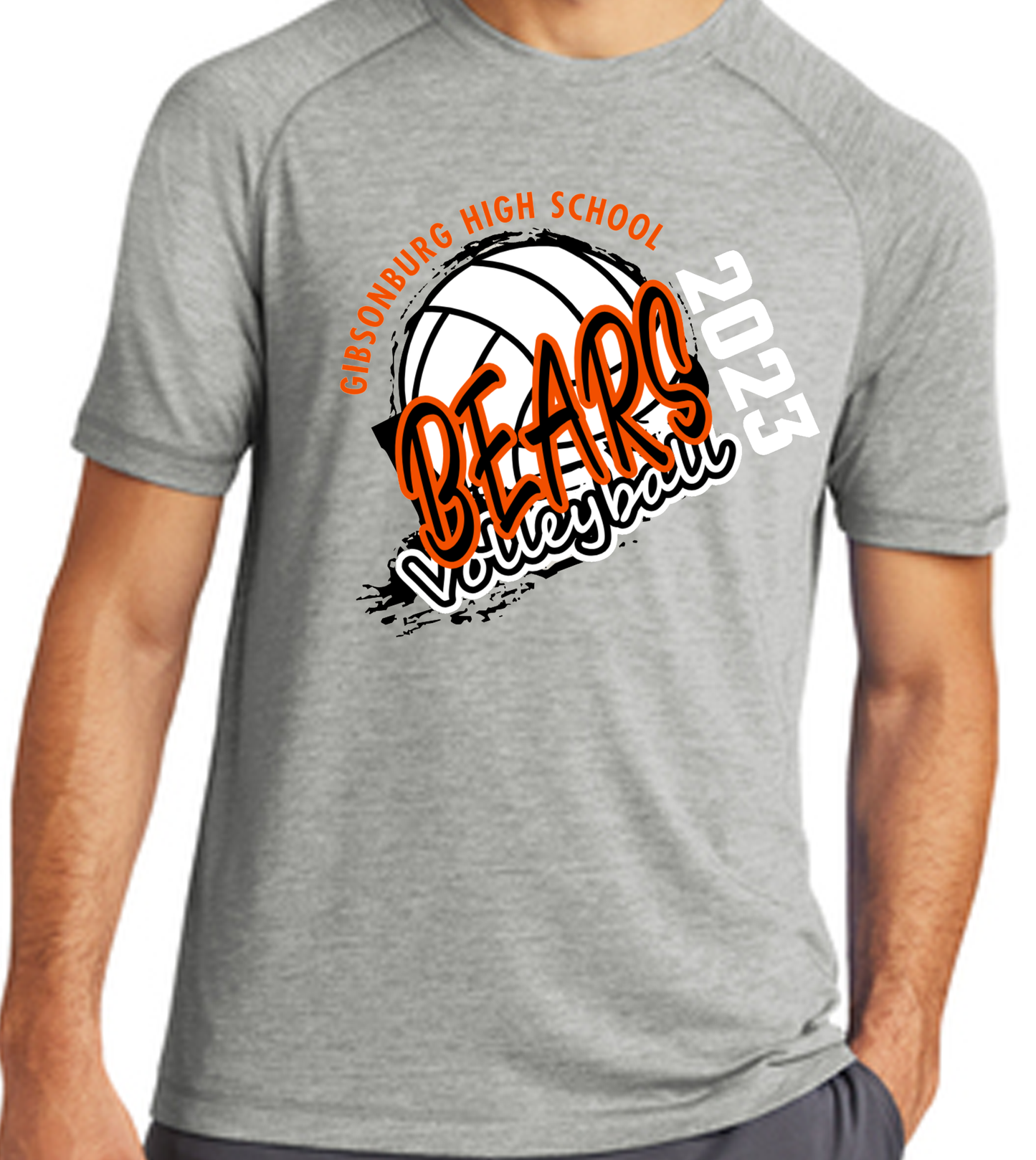 Gibsonburg Varsity Volleyball ADULT Tri-Blend T-Shirt