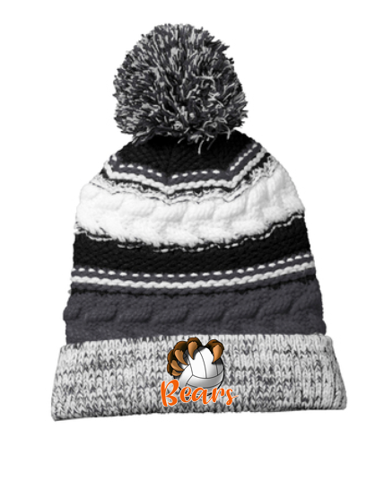 Gibsonburg Varsity Volleyball Black/White/Grey Beanie