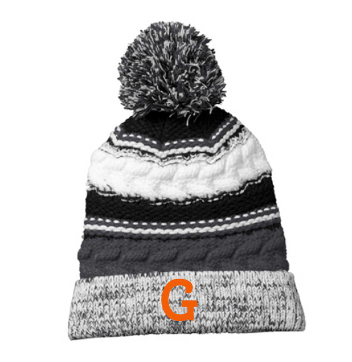 Gibsonburg Youth Football Black/Grey/White Beanie