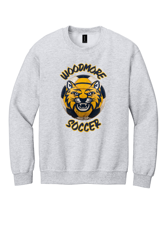 Woodmore Soccer Ball Design on Crewneck Sweatshirts
