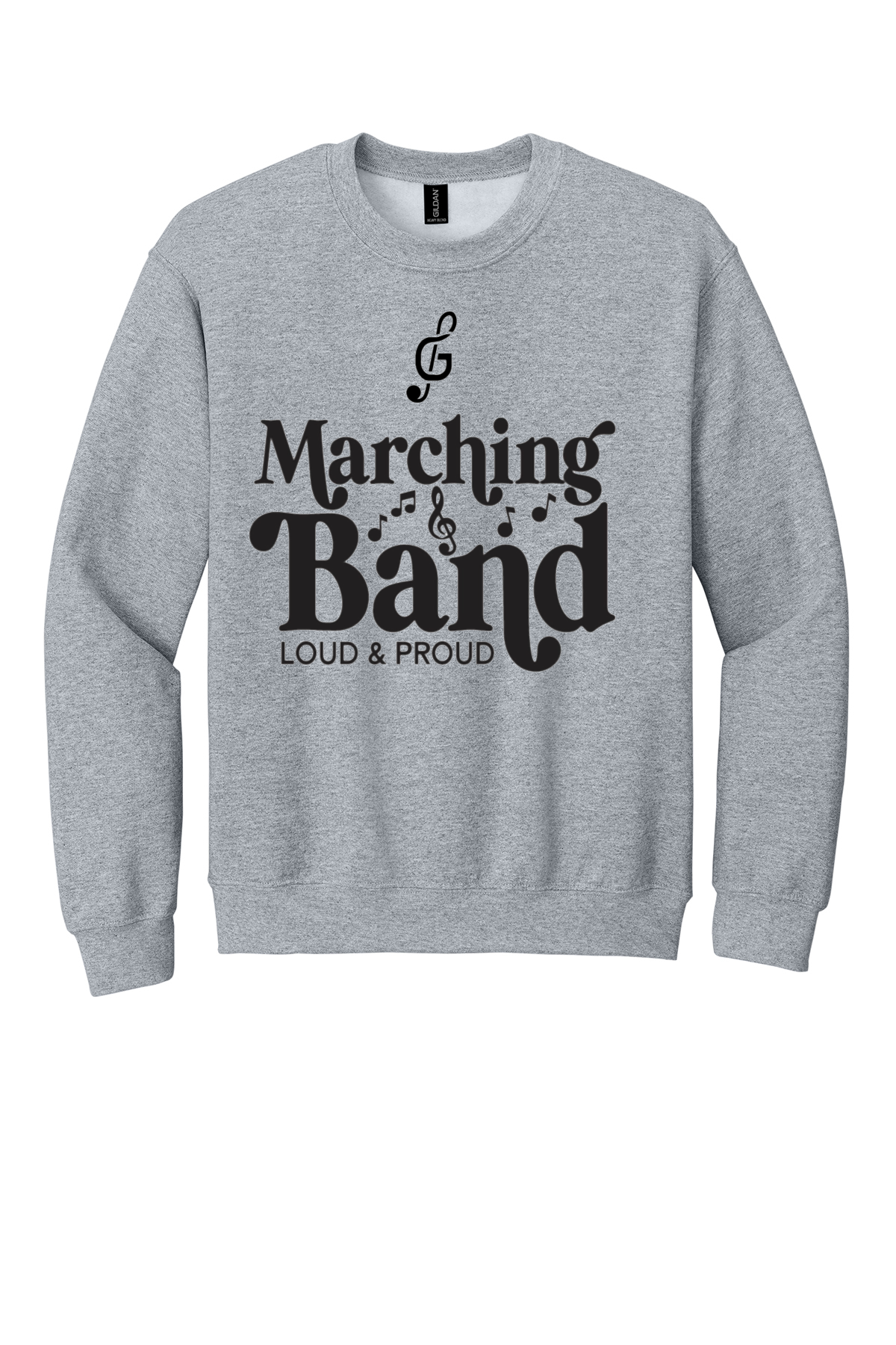 Gibsonburg Bands Loud and Proud Crewneck Sweatshirt