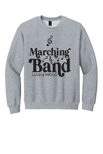 Gibsonburg Bands Loud and Proud Crewneck Sweatshirt