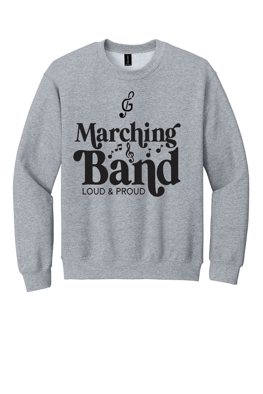 Gibsonburg Bands Loud and Proud Crewneck Sweatshirt