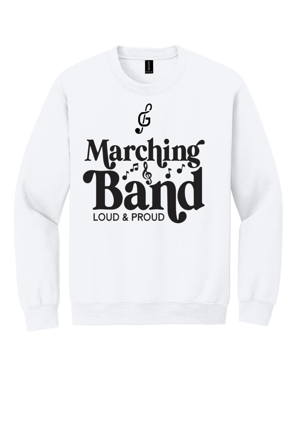 Gibsonburg Bands Loud and Proud Crewneck Sweatshirt