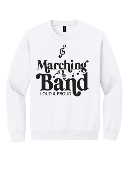 Gibsonburg Bands Loud and Proud Crewneck Sweatshirt