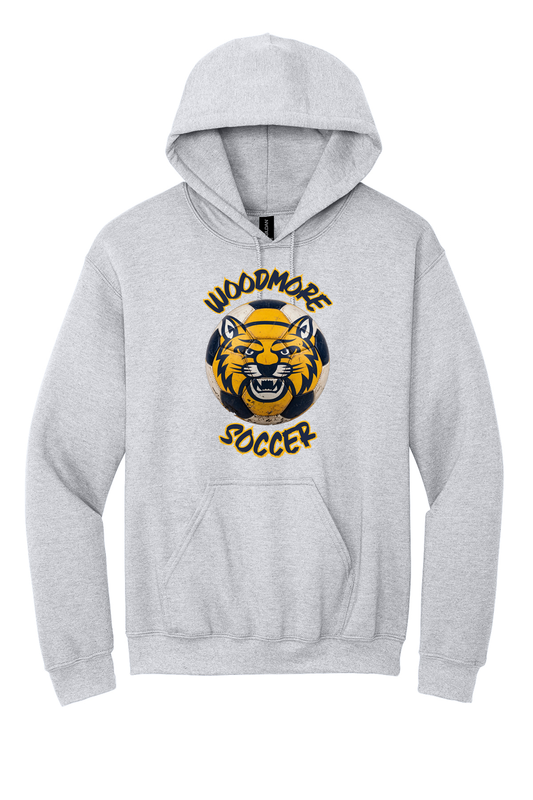 Woodmore Soccer Ball Design on Hooded Sweatshirts