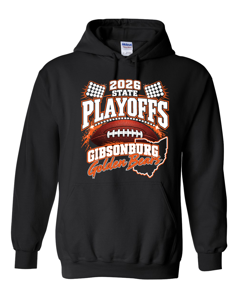 Black Playoff Hooded Sweatshirt