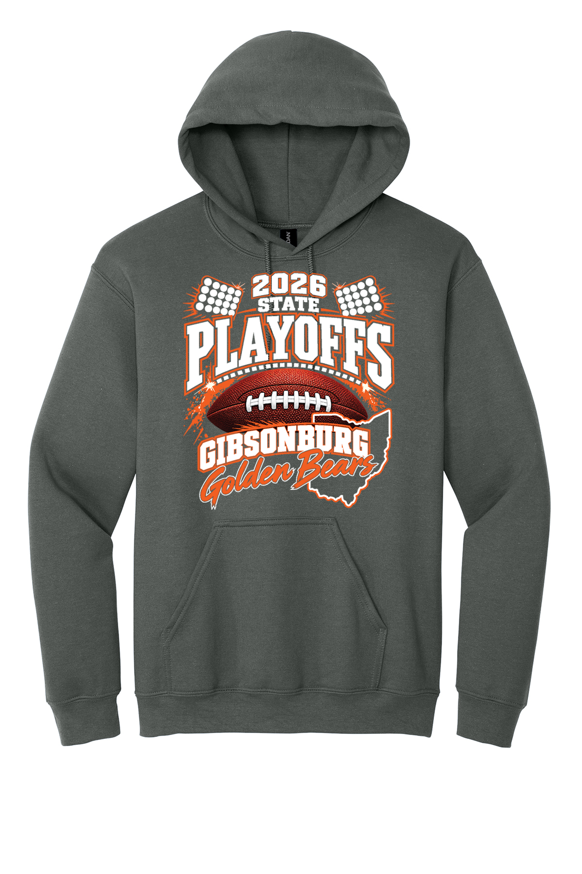 Charcoal Playoff Hooded Sweatshirt