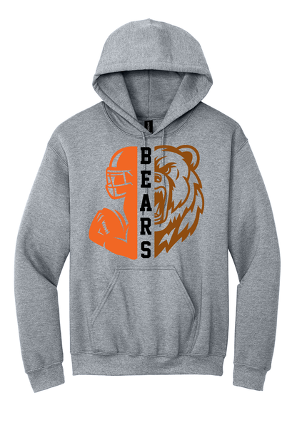 Bears Football on Sport Grey Apparel