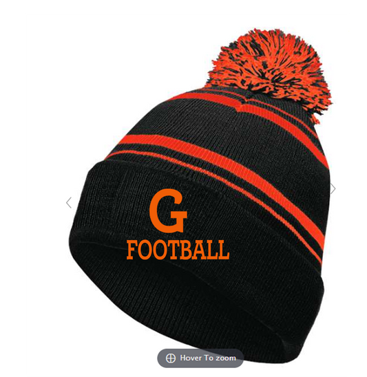 Gibsonburg Youth Football Orange/Black Beanie