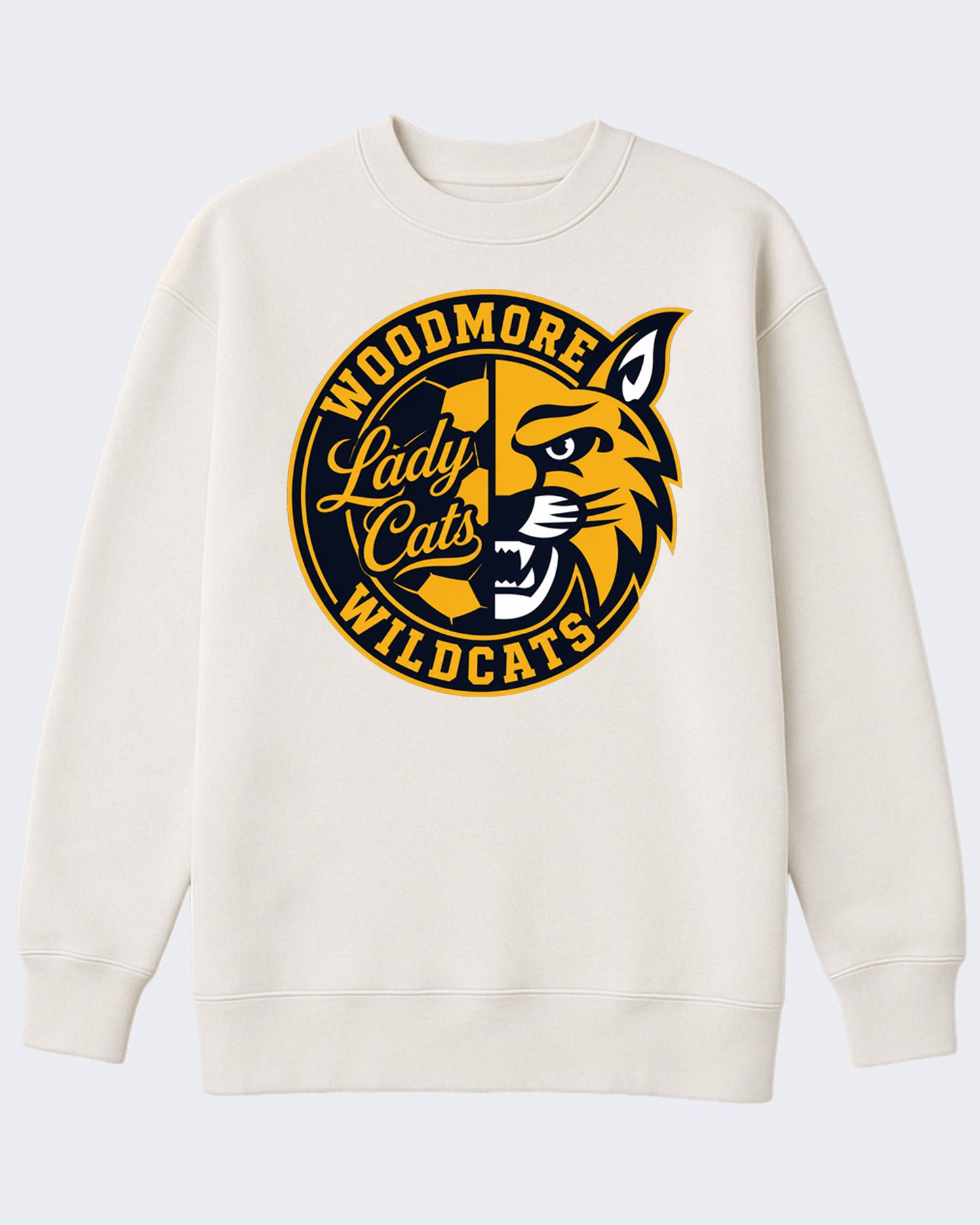 Lady Cats Oversized Mock Crewneck