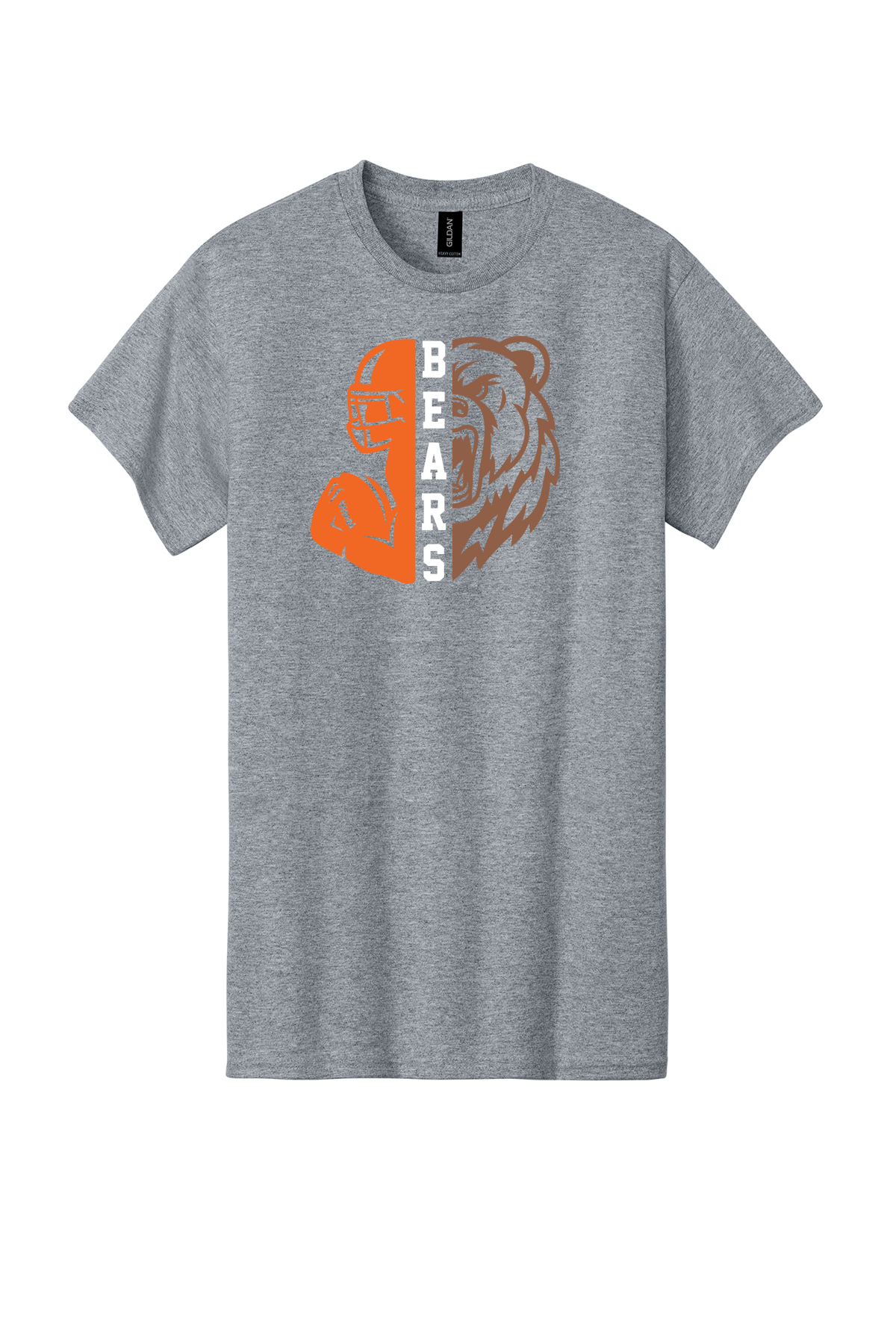 Bears Football on Sport Grey Apparel