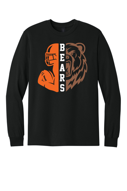 Bears Football on Black Apparel