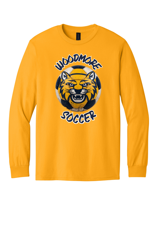 Woodmore Soccer Ball Design on Long Sleeve