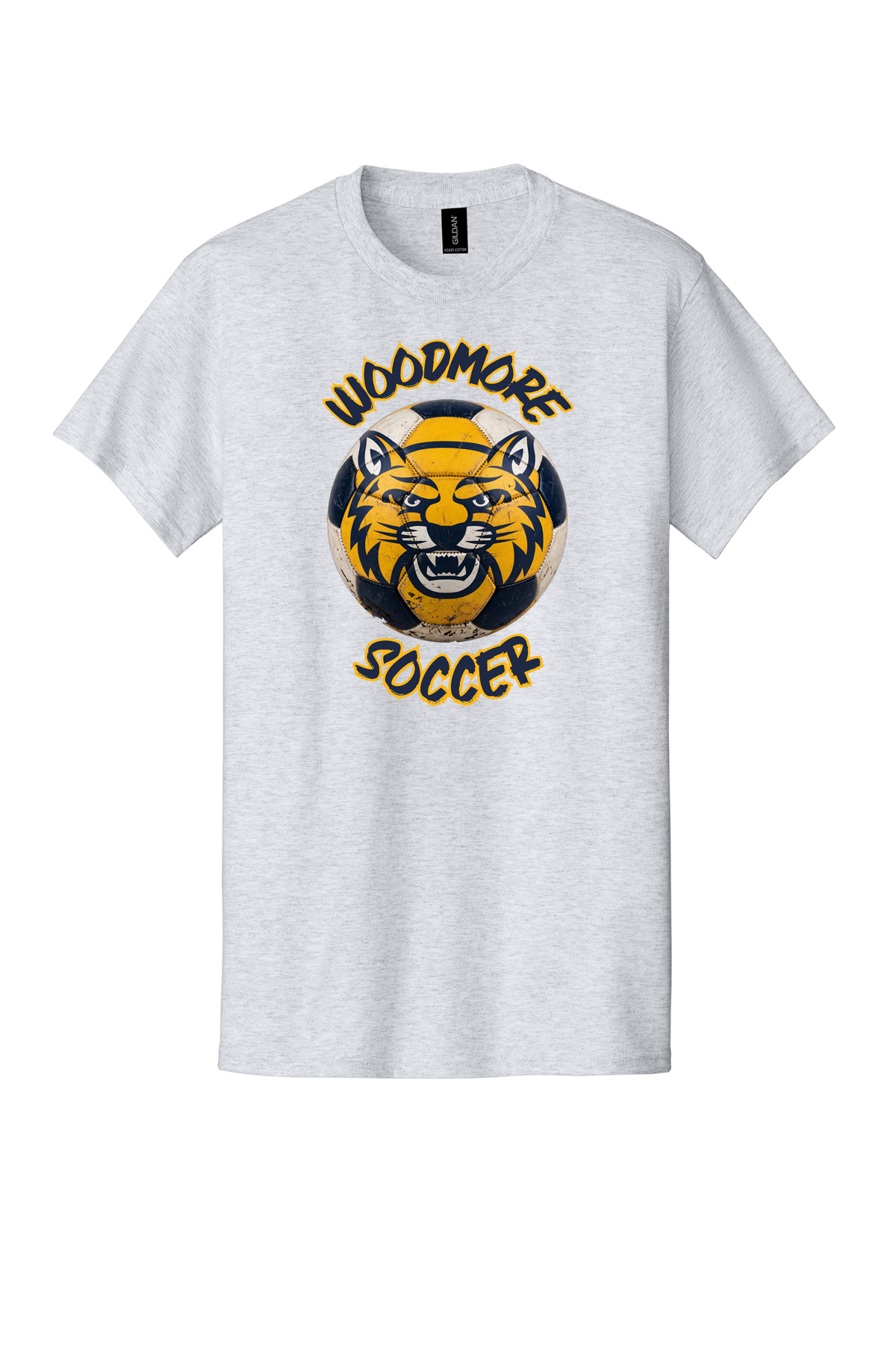Woodmore Soccer Ball Design on T-Shirts