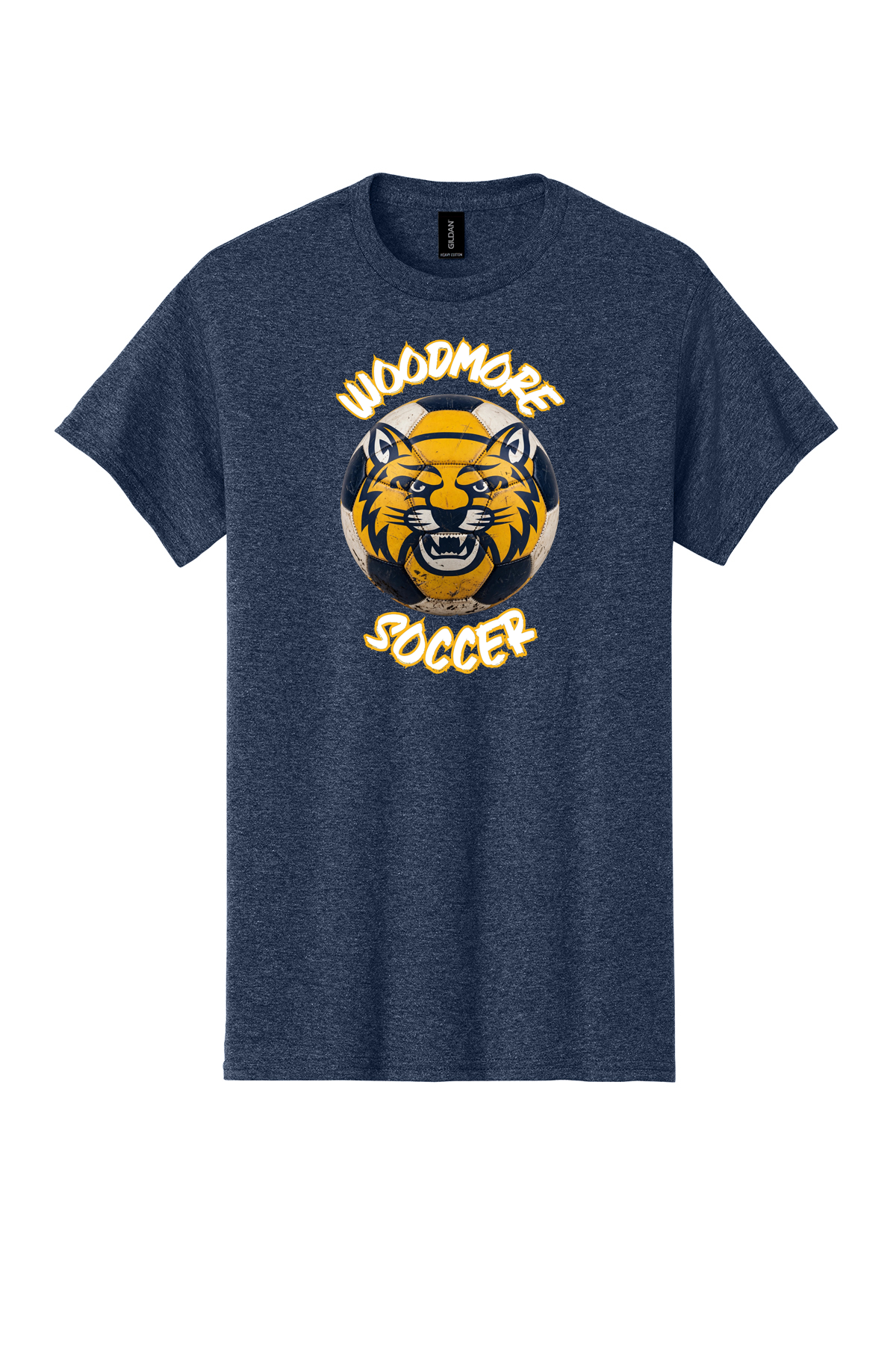 Woodmore Soccer Ball Design on T-Shirts