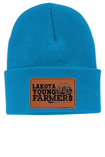 LYF Knit Beanie with Leather Patch