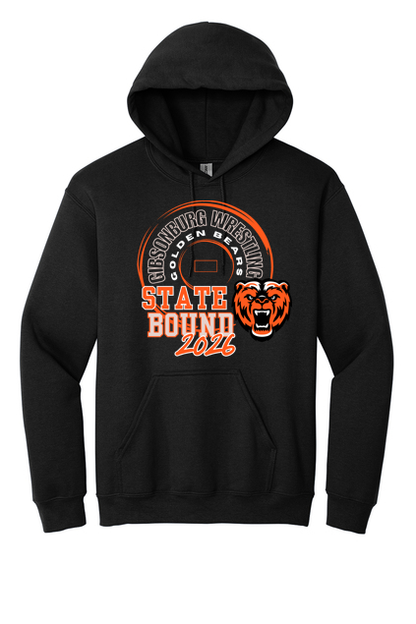 Wrestling State Bound Hooded Sweatshirt