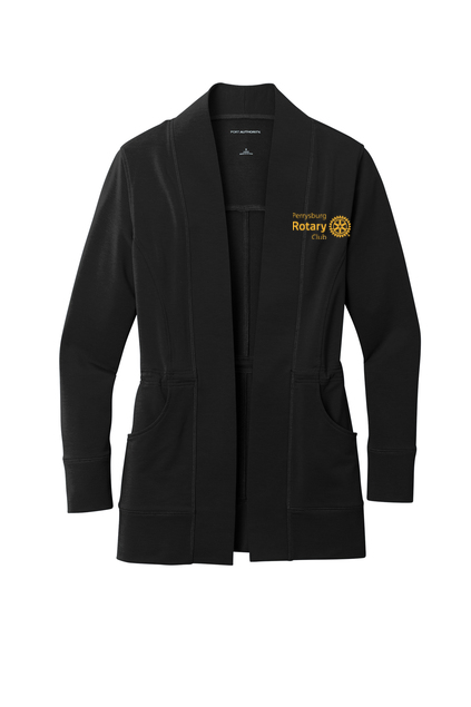Perrysburg Rotary Womens MicroTerry Cardigan