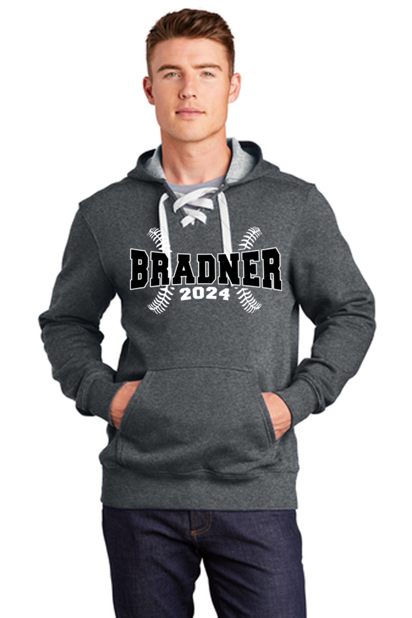 Bradner Lace Up Hooded Sweatshirt