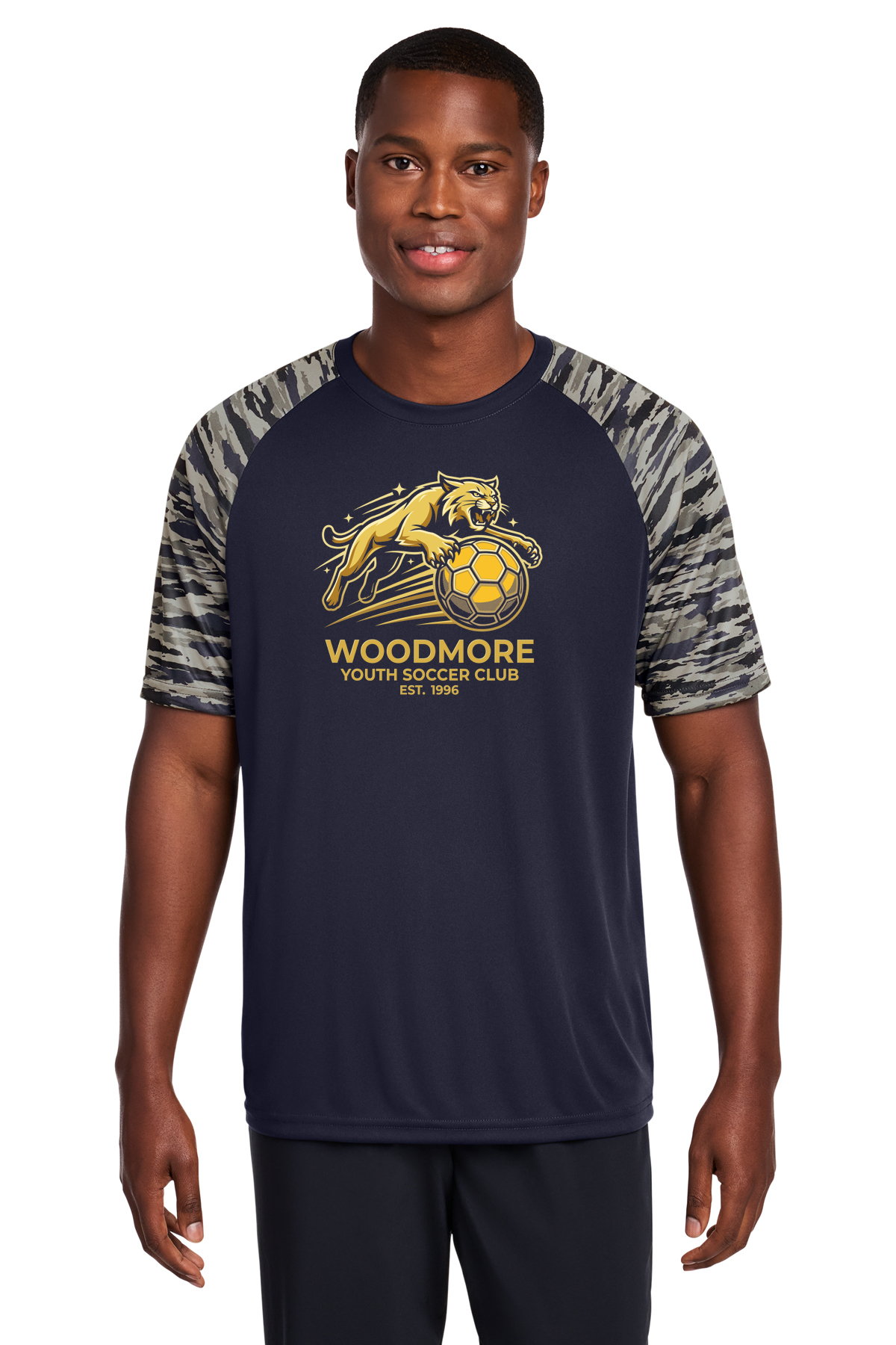 Woodmore Soccer Camo Sleeve Shirt