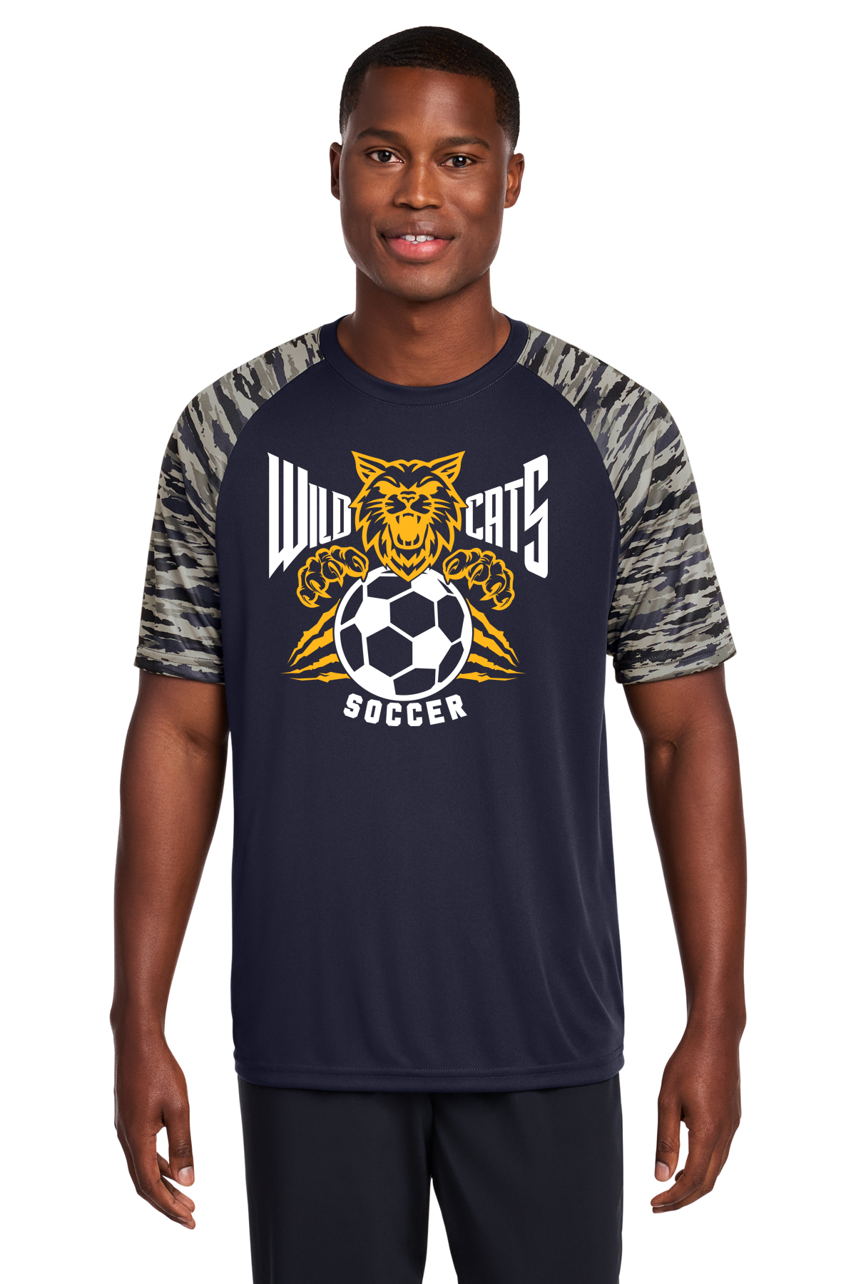 Woodmore Soccer Camo Sleeve Shirt