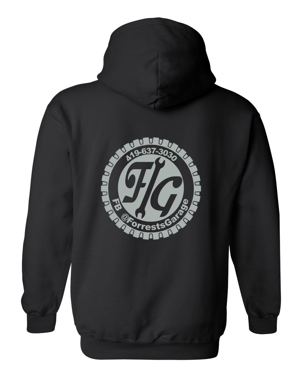 Forrest's Garage ADULT Hooded Sweatshirts