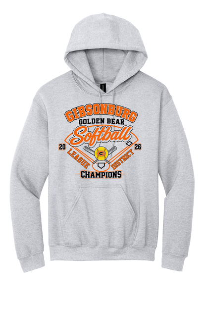 Gibsonburg Softball Champion Hooded Sweatshirt