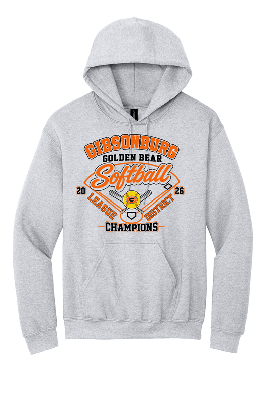 Gibsonburg Softball Champion Hooded Sweatshirt