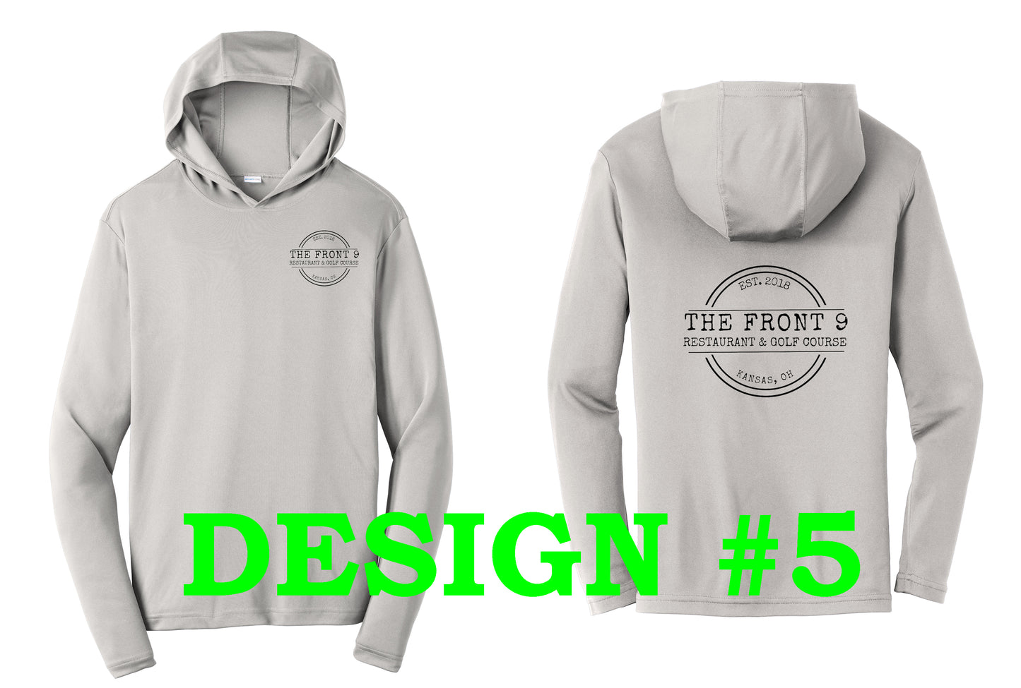 Front 9 Long Sleeve Hooded Pullover