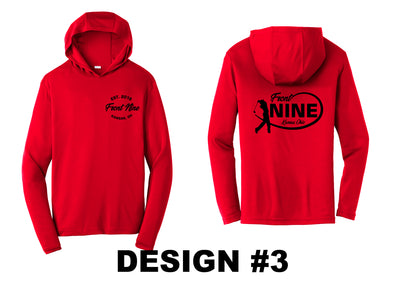 Front 9 Long Sleeve Hooded Pullover