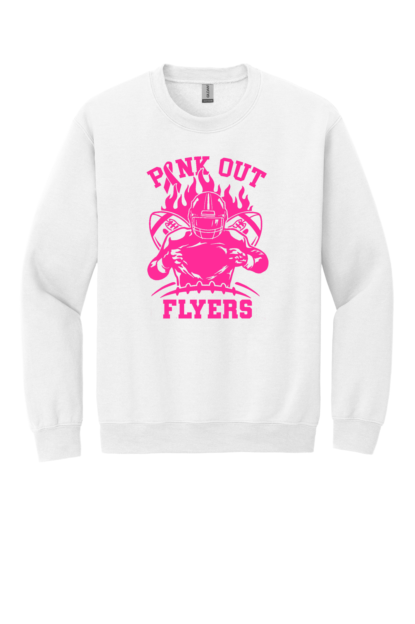Pink Out Flyers Crewneck Sweatshirt