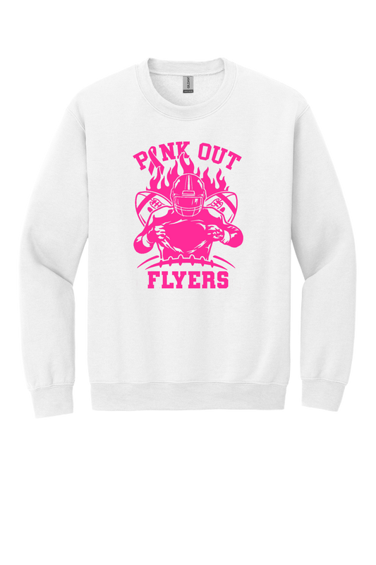 Pink Out Flyers Crewneck Sweatshirt