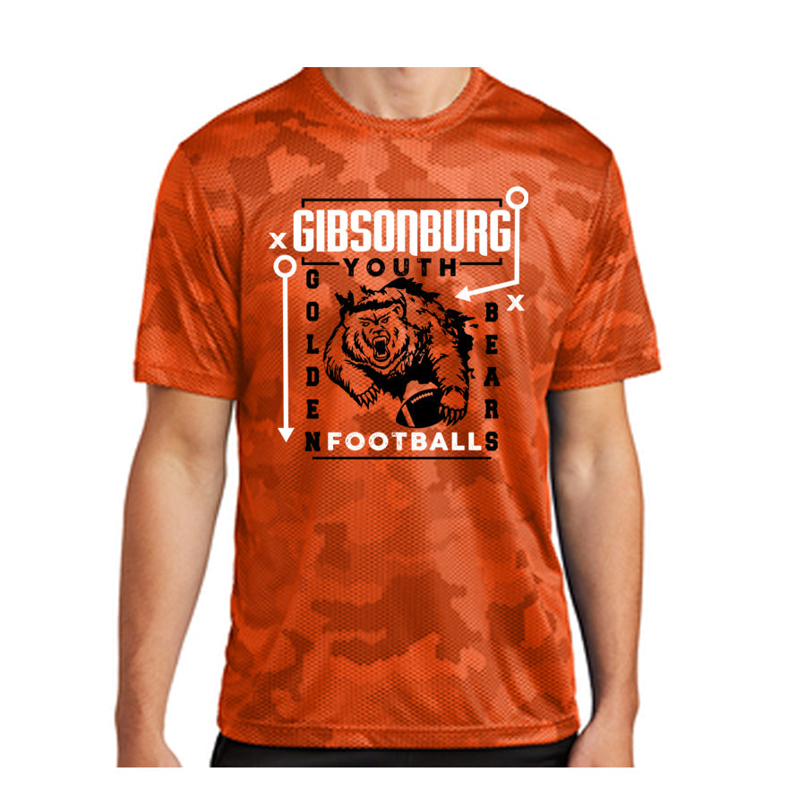 Gibsonburg Youth Football CamoHex ADULT T-Shirt
